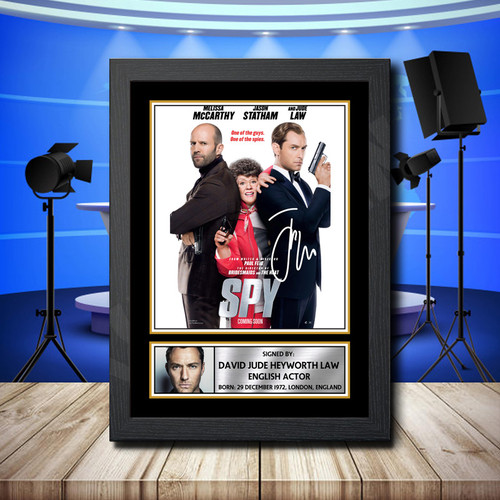 Jude Law 2 printed autograph poster print