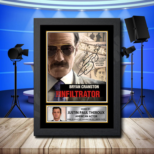 Justin Theroux 1 printed autograph poster print