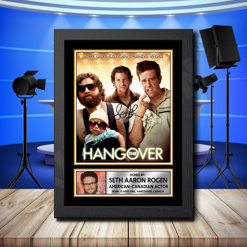 Seth Rogen 3 printed autograph poster print