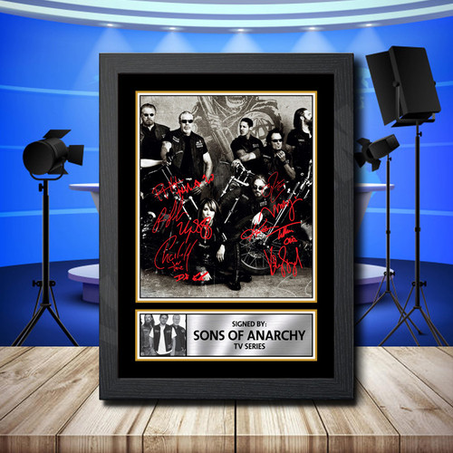Sons Of Anarchy Cast Multi 2 printed autograph poster print