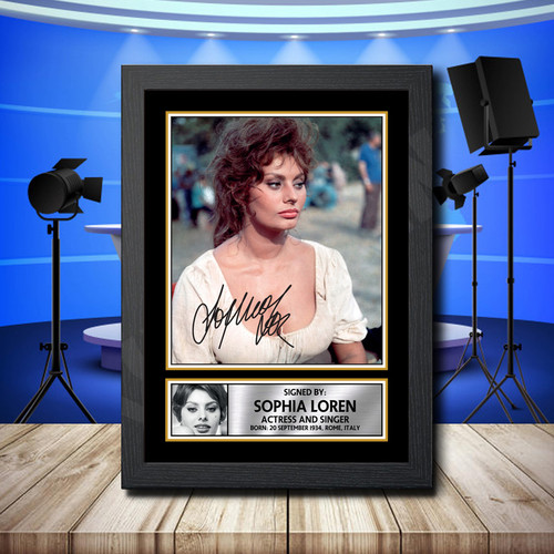 Sophia Loren 1 printed autograph poster print