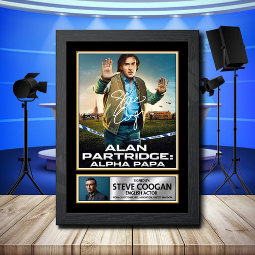 Steve Coogan 2 printed autograph poster print