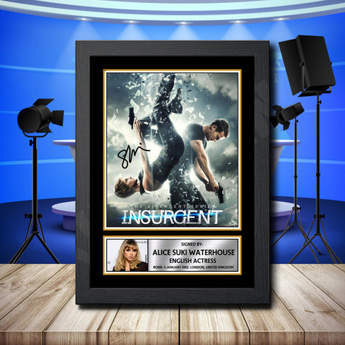 Suki Waterhouse 2 printed autograph poster print