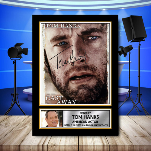 Tom Hanks 1 printed autograph poster print