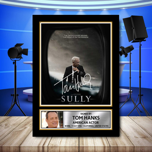 Tom Hanks 2 printed autograph poster print