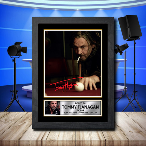 Tommy Flanagan 2 printed autograph poster print