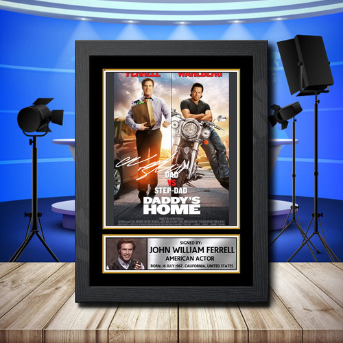 Will Ferrell 2 printed autograph poster print