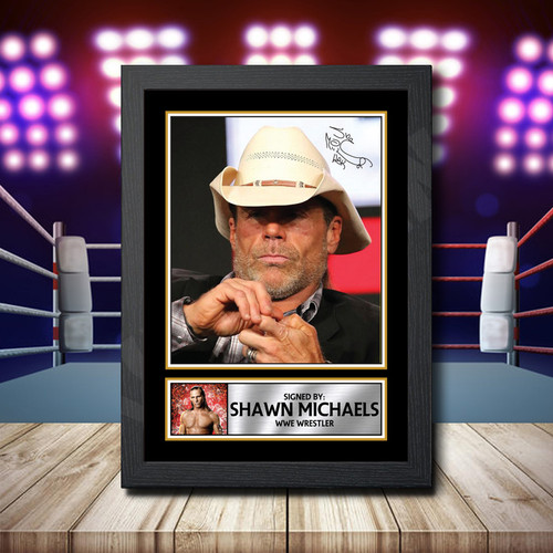 Shawn Michaels 1 printed autograph poster print