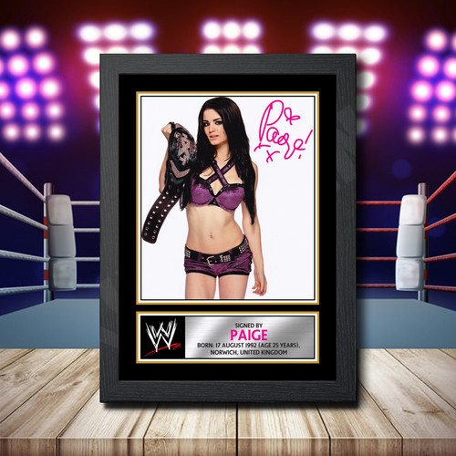 Paige printed autograph poster print