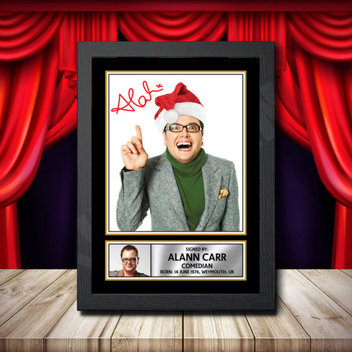 Alan Carr Chatty Man printed autograph poster print