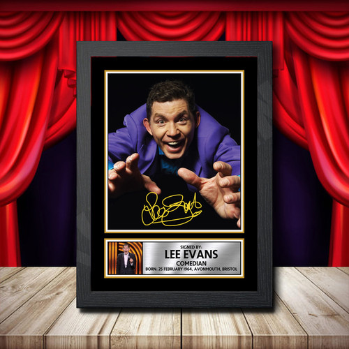 Lee Evans printed autograph poster print