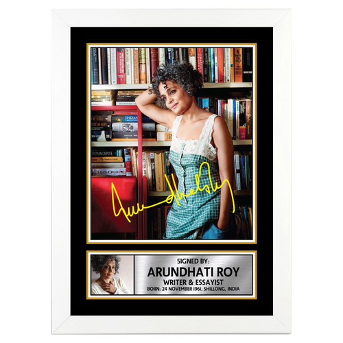 Arundhati Roy Authors printed autograph poster print