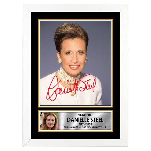 Danielle Steel Authors printed autograph poster print