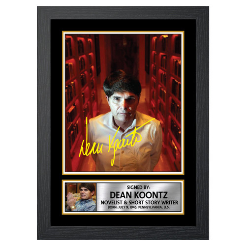 Dean Koontz Authors Printed Autograph Poster Print Photo Signature Gift