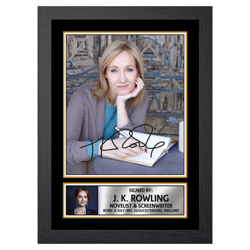 J.K. Rowling Authors printed autograph poster print