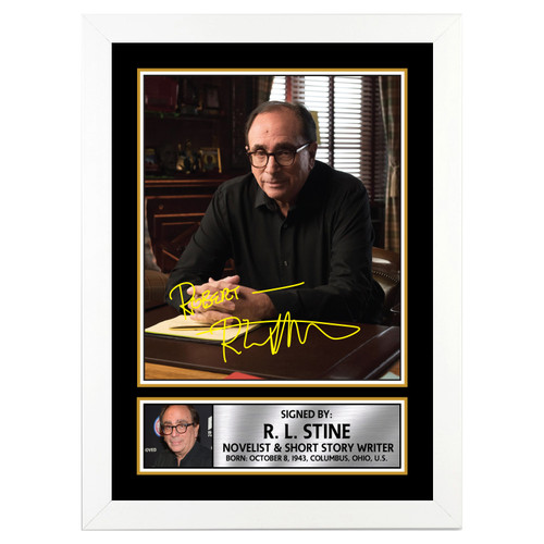 R. L. Stine Authors Printed Autograph Poster Print Photo Signature Gift