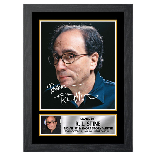 R. L. Stine Authors printed autograph poster print