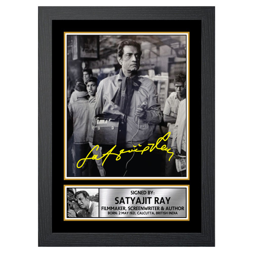 Satyajit Ray M274 Authors Printed Autograph Poster Print Photo Signature Gift