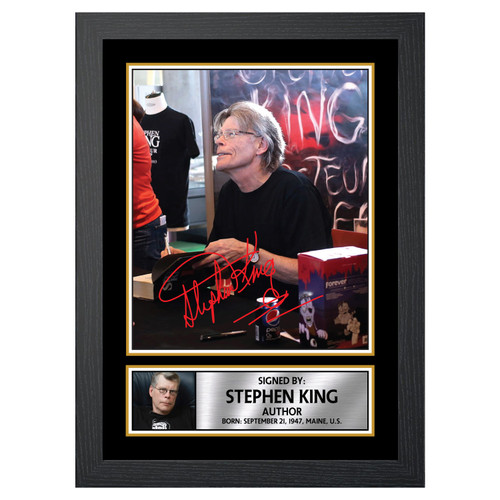 Stephen King M276 Authors Printed Autograph Poster Print Photo Signature Gift