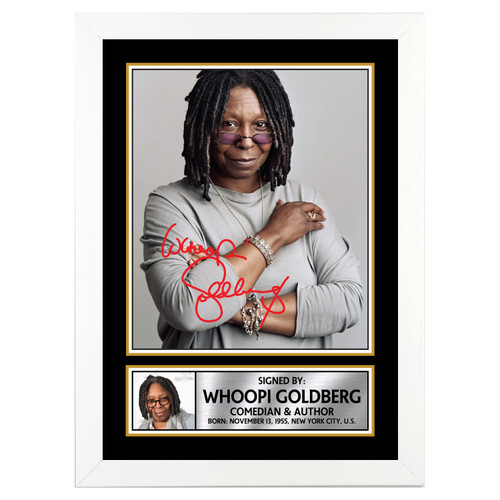 Whoopi Goldberg M281 Authors Printed Autograph Poster Print Photo Signature Gift