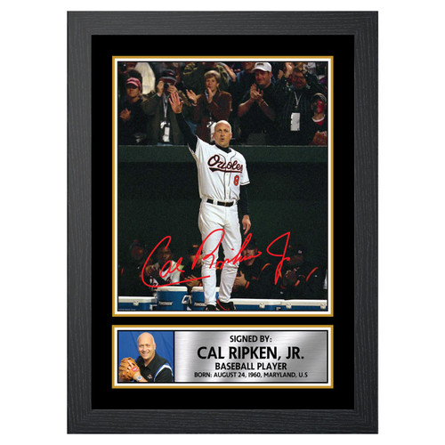 Cal Ripken, Jr. Baseball Player printed autograph poster print