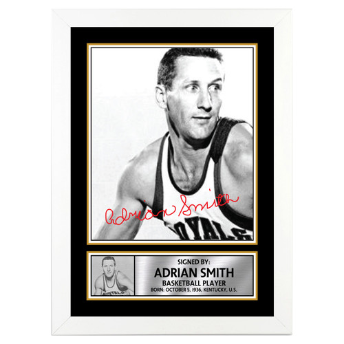 Adrian Smith Basketball Player printed autograph poster print