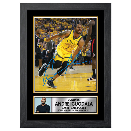 Andre Iguodala Basketball Player printed autograph poster print