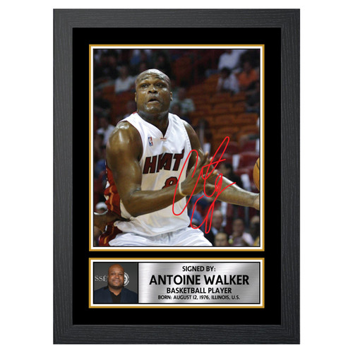 Antoine Walker 2 Basketball Player printed autograph poster print