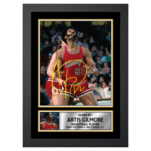 Artis Gilmore Basketball Player printed autograph poster print