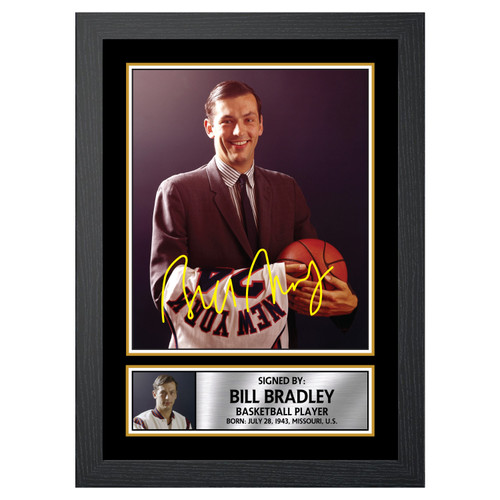 Bill Bradley Basketball Player printed autograph poster print
