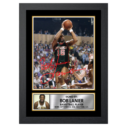 Bob Lanier Basketball Player printed autograph poster print