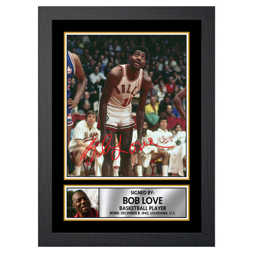 Bob Love Basketball Player printed autograph poster print
