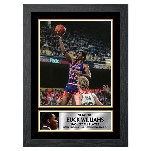 Buck Williams 2 Basketball Player printed autograph poster print