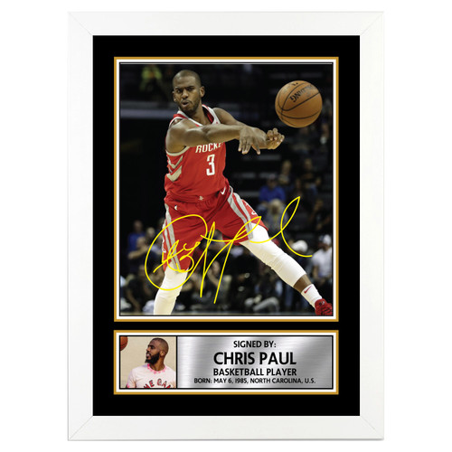 Chris Paul Basketball Player printed autograph poster print