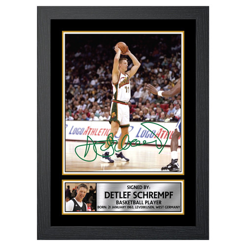 Detlef Schremp 2 Basketball Player printed autograph poster print