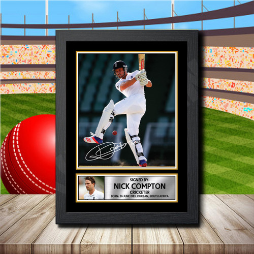 Nick Compton printed autograph poster print