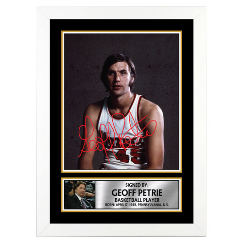 Geoff Petrie Basketball Player printed autograph poster print