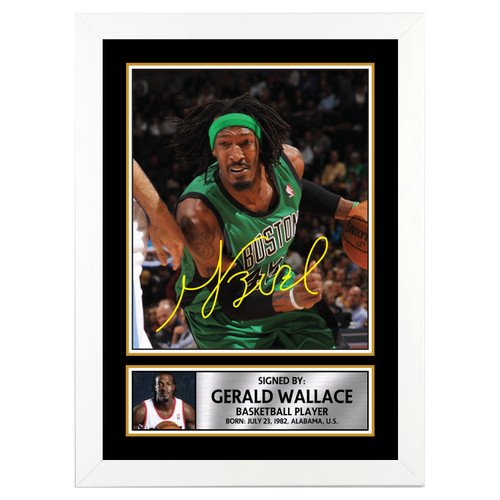 Gerald Wallace Basketball Player printed autograph poster print