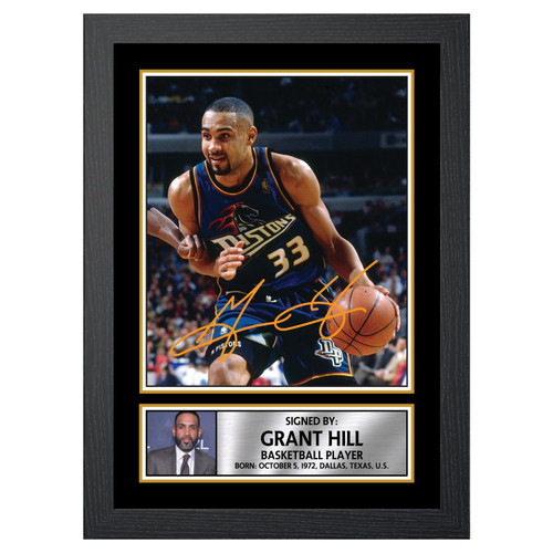 Grant Hill Basketball Player printed autograph poster print