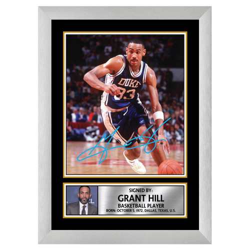 Grant Hill 2 Basketball Player printed autograph poster print - view 2
