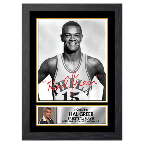 Hal Greer 2 Basketball Player printed autograph poster print