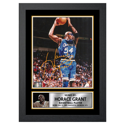 Horace Grant 2 Basketball Player printed autograph poster print - view 2