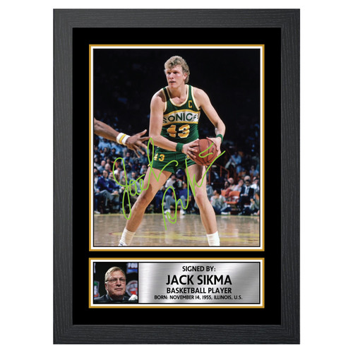 Jack Sikma 2 Basketball Player printed autograph poster print