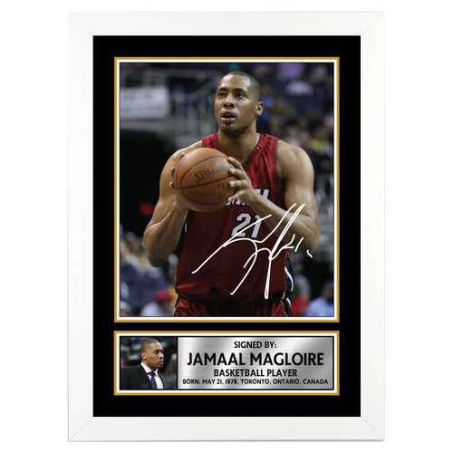 Jamaal Magloire Basketball Player printed autograph poster print