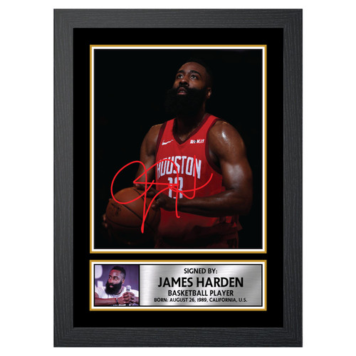 James Harden 2 Basketball Player printed autograph poster print