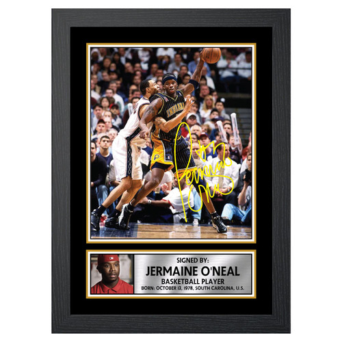 Jermaine ONeal 2 Basketball Player printed autograph poster print