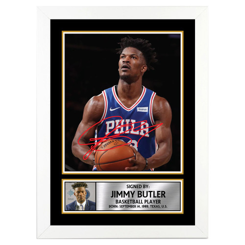 Jimmy Butler Basketball Player printed autograph poster print