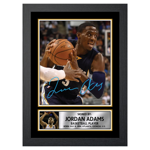 Jordan Adams 2 Basketball Player printed autograph poster print