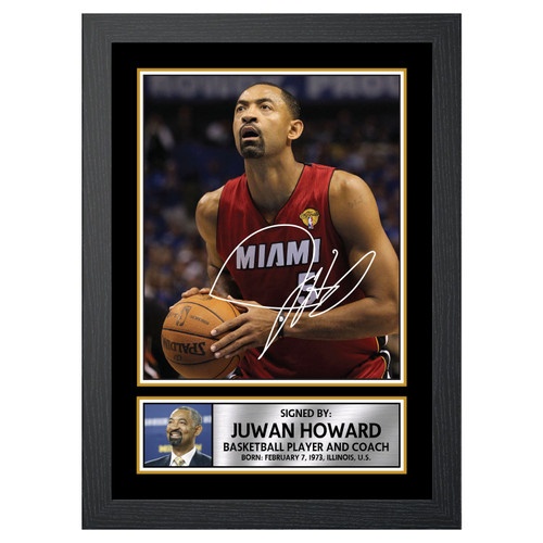 Juwan Howard 2 Basketball Player printed autograph poster print