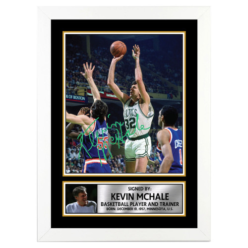 Kevin McHale Basketball Player printed autograph poster print